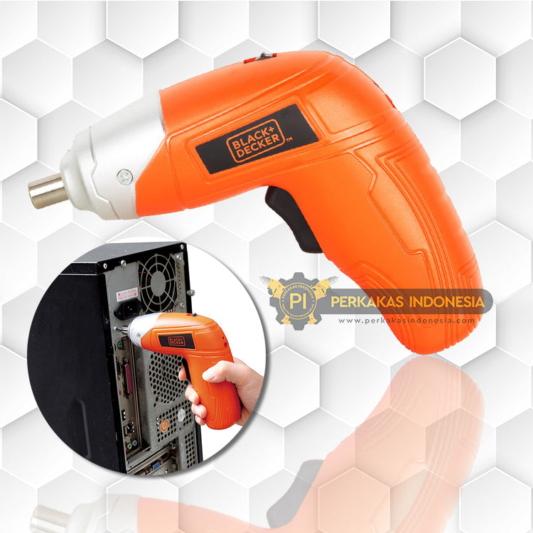 Black n Decker Cordless Screw Driver with 10 Bits - Forward Reverse - 3.6V NiCd - KC3610