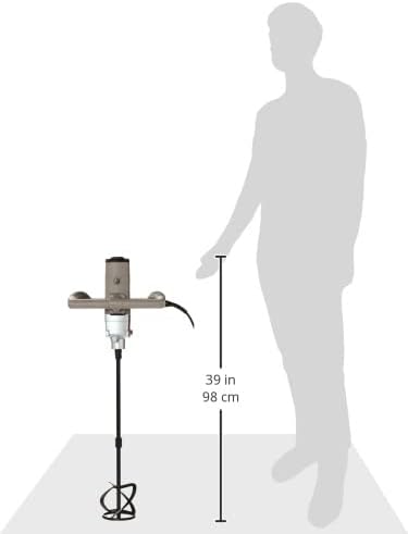 CROWN - CT10049 Mixer Machine with 120 mm Mixing paddle diameter - 1100w power rated - 130-450 / 245-850 minˉ¹ No-load speed (gear I / II) - M14 Tool holder
