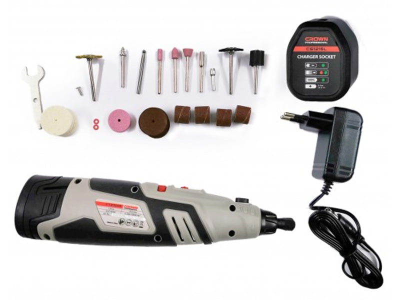 CROWN Cordless Rotary Tools 12V Mini Drill / Grinder CT23006