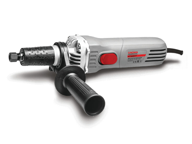 Crown CT13307 Straight Die Grinder 6mm with side handle 600 Watt