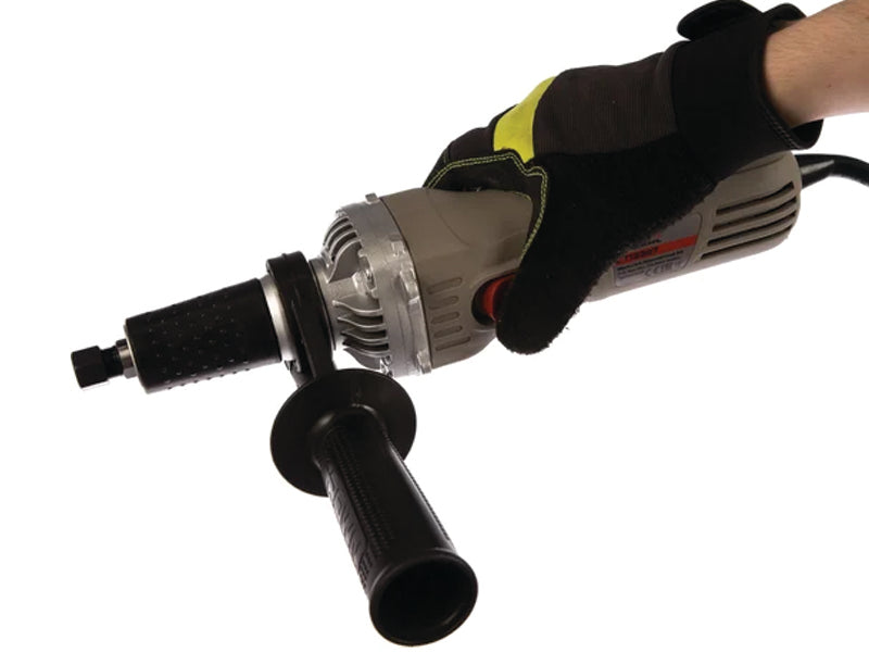 Crown CT13307 Straight Die Grinder 6mm with side handle 600 Watt