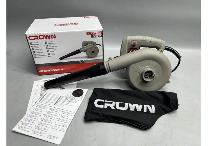 CROWN CT17013 Electric Blower & Vacuum 2 in 1 with single speed - 550 WATT