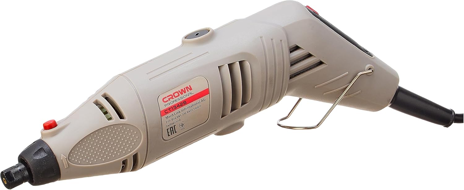 Crown CT13428 Mini Die Grinder 3mm 150watt with BMC 40pcs set