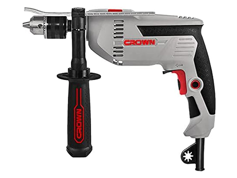 Crown Impact Hammer Drill 13mm 750w With Variable Speed & Reverse Forward - CT10129