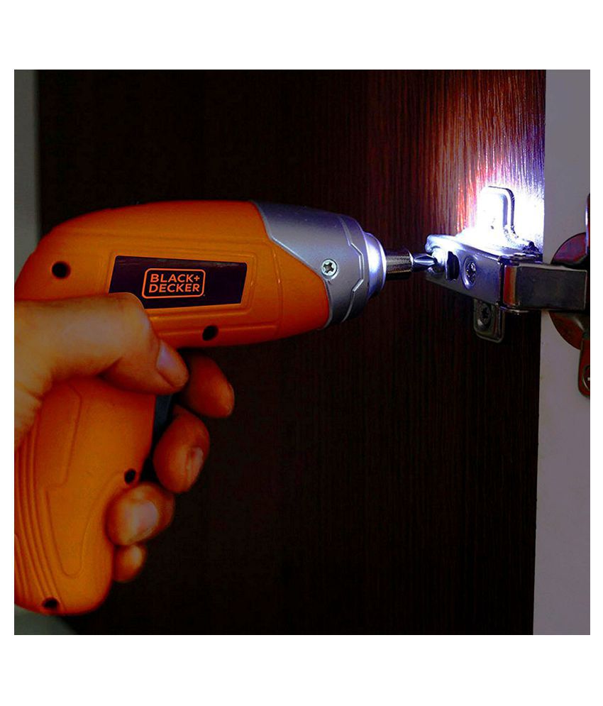 Black n Decker Cordless Screw Driver with 10 Bits - Forward Reverse - 3.6V NiCd - KC3610