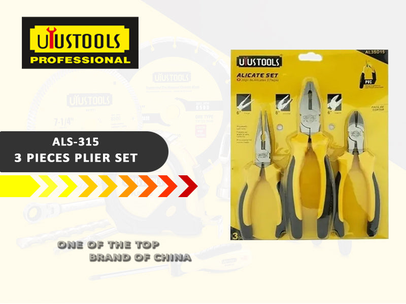 UYUSTOOLS - ALS315 - 3pcs plier set - 6inch - 6inch - 8inch